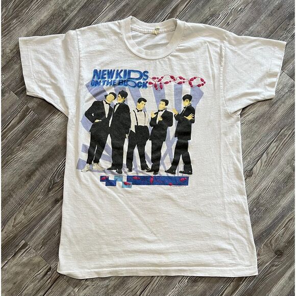 Screen Stars Tops - Vintage 1989 New Kids on the Block Band Tee Short Sleeve L